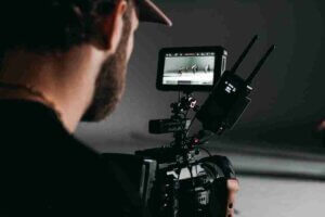 Image of cameraman capturing a ballet film / movie